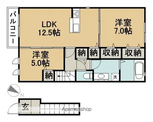 メゾンSakura【2階】の間取り