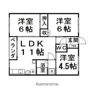 コンフォートK【10号室】の間取り