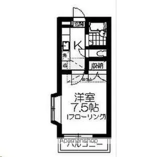 ラ・シャンブルクレールⅡ【2階】の間取り
