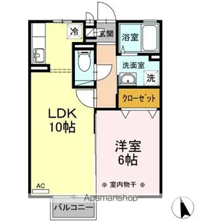 甲府南プレジオ A【2階】の間取り