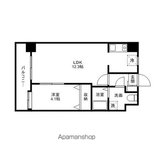 ローズモントフレア博多駅東【1101号室】の間取り