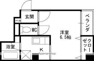 レジスコート甲子園口【2階】の間取り