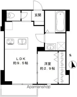 Lacine Days【302号室号室】の間取り