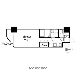 エスリード泉プレステージ【8階】の間取り
