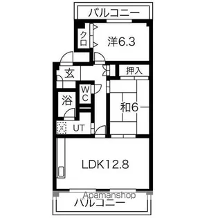 フレグランス春日井【3階】の間取り