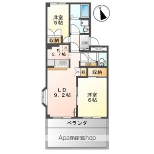 ビアン・シャトレーン【1階】の間取り