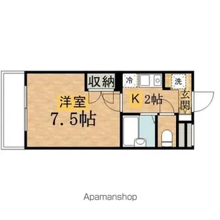 ミレーニア【105号室】の間取り