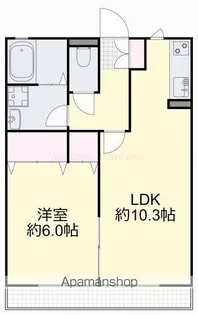 陽だまりハイツ【1階】の間取り