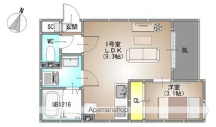 REGALEST 総社駅前【101号室号室】の間取り