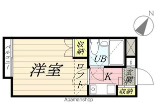 スカイピア港南台【102号室号室】の間取り