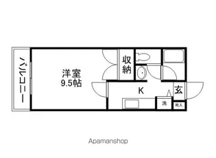 コートベネッセ上熊本【505号室】の間取り