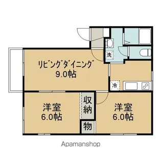 アパートメントマデイラB【202号室】の間取り