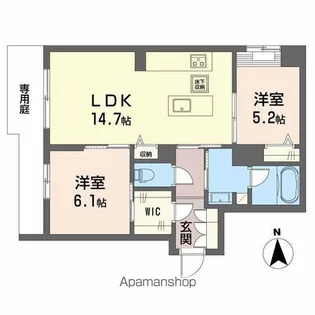 シャーメゾン プレアデス【3階】の間取り