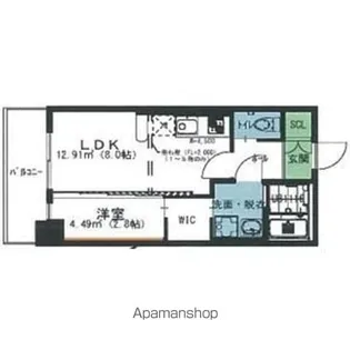 オリス丸の内【3階】の間取り
