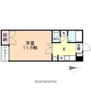 ガーデン【202号室】の間取り