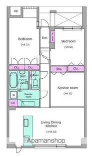 レジディア北新宿【3階】の間取り