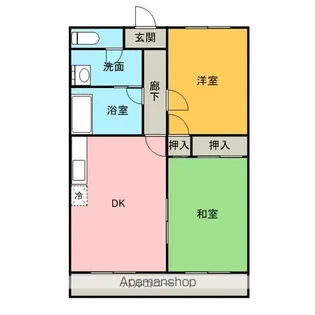 メゾンド・フルーホ【301号室】の間取り