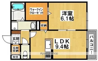 BIBURY COURT D棟【2階】の間取り