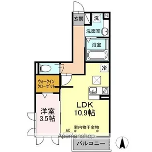WINS HILLS A【1階】の間取り