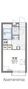 レオパレス三津田【2階】の間取り
