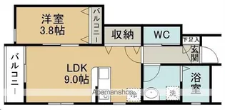 黒松TERRACE【103号室】の間取り
