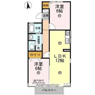 サニーハイムオーリ【1階】の間取り