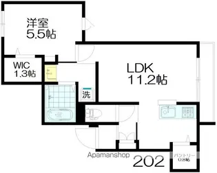 CHALEUR(シャルール)【2階】の間取り