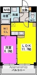 プレジデント正弥久留米駅前【2階】の間取り