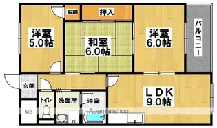 アンメゾン北花田【3階】の間取り