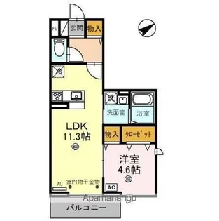 クレールK【2階】の間取り