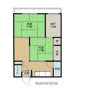 みふね荘【6号室】の間取り