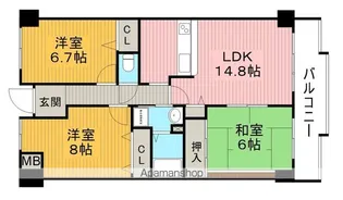 ロフティ少路【7階】の間取り