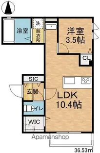 LA SITA埋橋【1階】の間取り