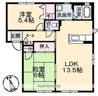 Y’S EBA C棟【1階】の間取り
