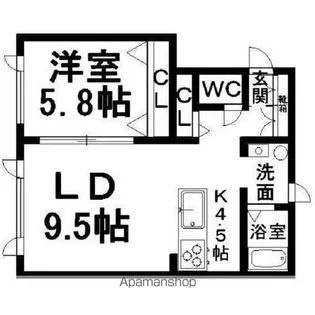 スプリングエステートⅠ【A号室】の間取り