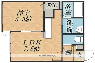 ペシェ澄川【105号室】の間取り