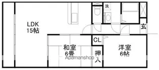 千徳マンション・ヴィラ浄行寺【5階】の間取り