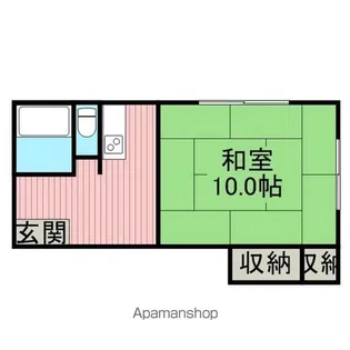コーポイースト【201号室】の間取り