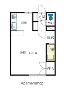 フォーブル神楽【106号室】の間取り