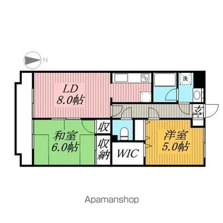ロイヤルコーポ椿森【1階】の間取り