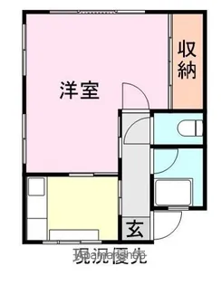 オクモトアパート【301号室】の間取り