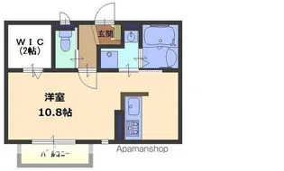 ルーエ I【202号室号室】の間取り