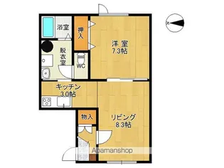 クレスト①【12号室】の間取り