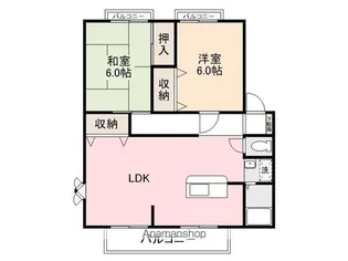 サンビレッジ木太【A202号室】の間取り