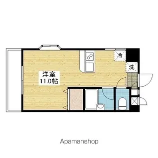 アルト雄郡 西棟【505.号室】の間取り