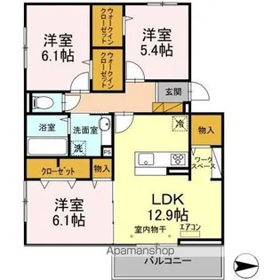 ハイピクチャー C棟【3階】の間取り