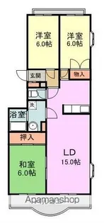 モンテベルデ高野【2階】の間取り