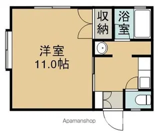 ハイツ光晴【101号室】の間取り