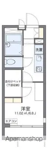 レオパレスアネックス【1階】の間取り