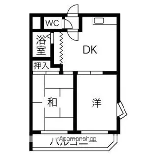 ムーンスターアサノ【3階】の間取り